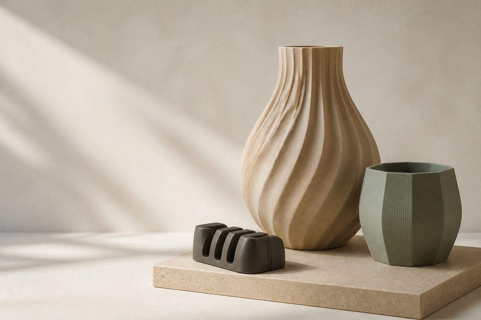 Moderne voorbeelden van 3D-geprinte producten